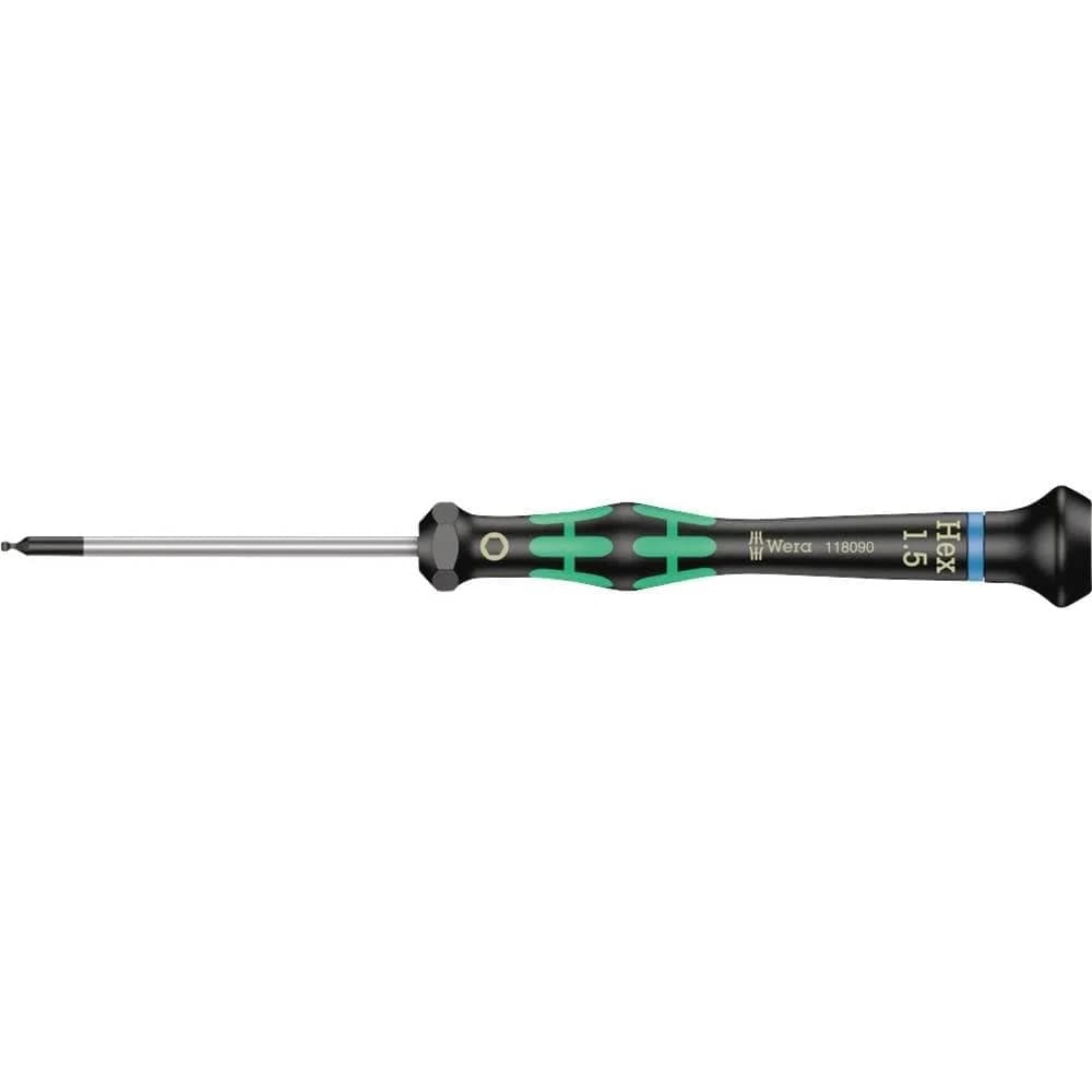 Wera 2052 Elektroniker-Sechskant-Kugelkopfschraubendreher, 1,5 x 60 mm