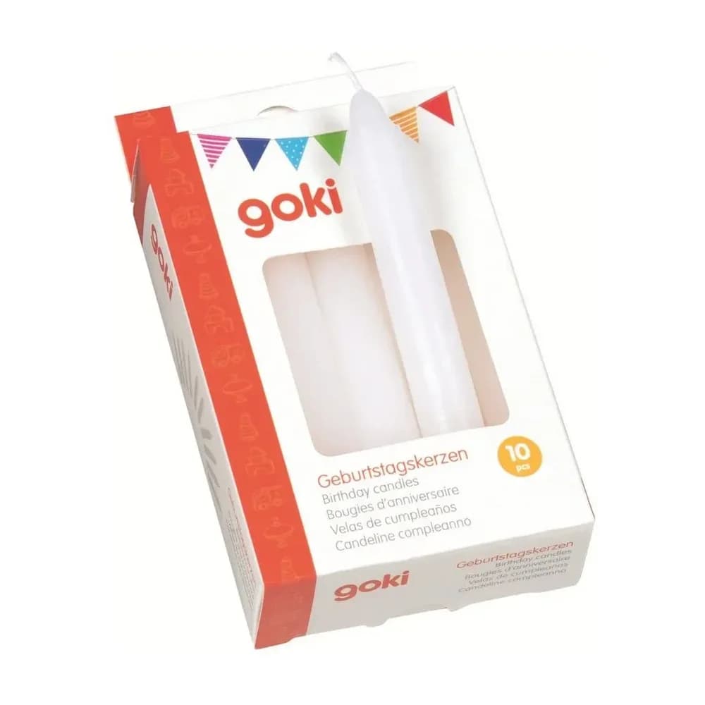 GOKI Geburtstagskerzen Set - Weiß