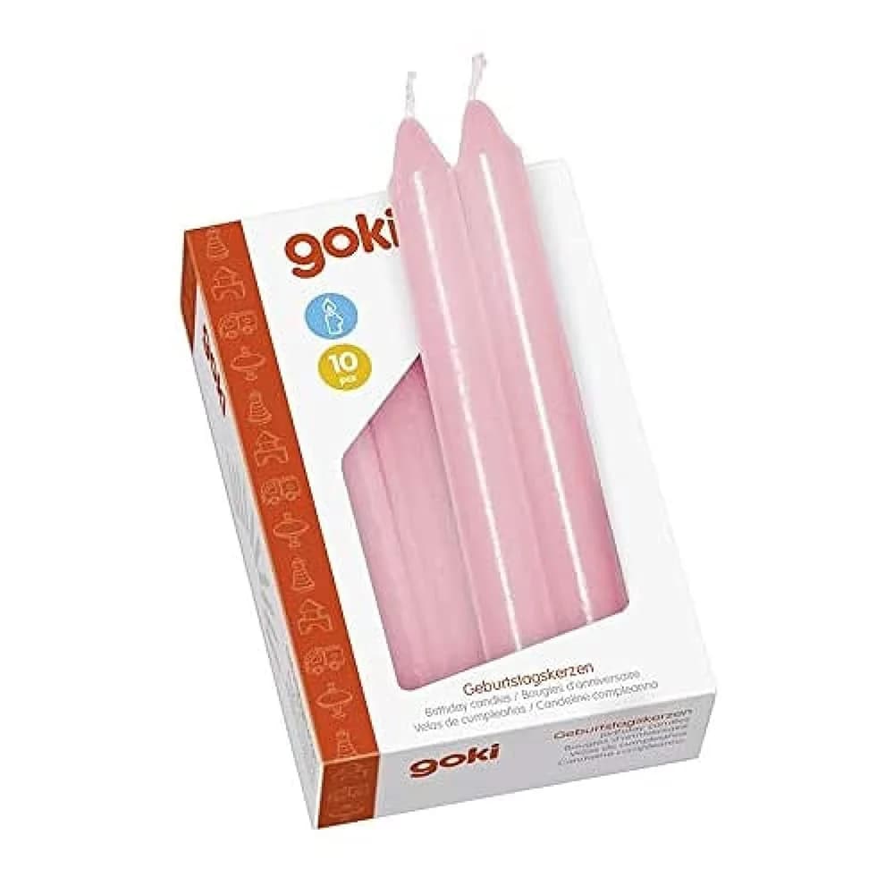 GOKI Geburtstagskerzen Set - Rosa