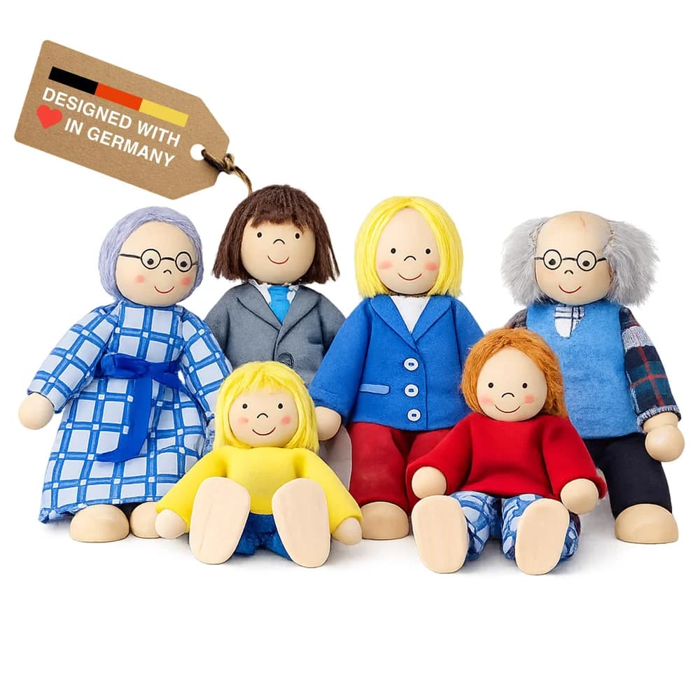 GOKI Biegepuppen City Familie