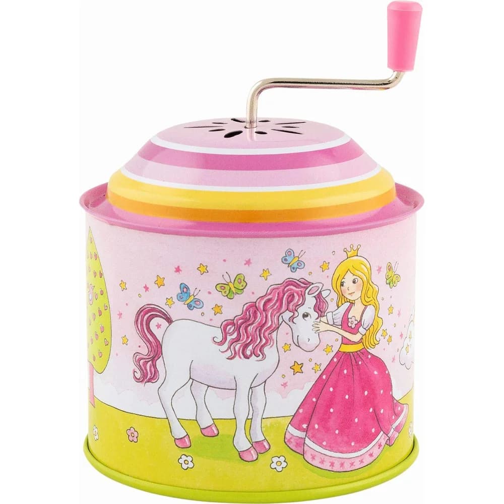 goki Spielzeug-Musikinstrument Musikspieldose, Prinzessin, (packung, 1 tlg., Twinkle, Twinkle Little Star), Kombination aus hören, fühlen und spielen bunt