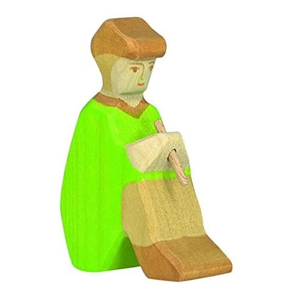 HOLZTIGER Hirte mit Flöte 3