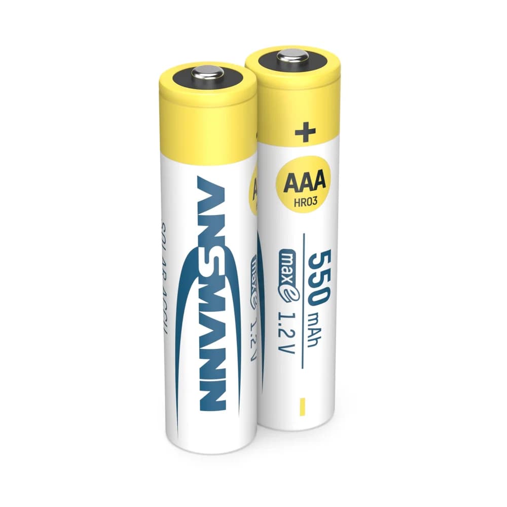 1x2 Ansmann maxE NiMH Akku Micro AAA 550 mAh SOLAR