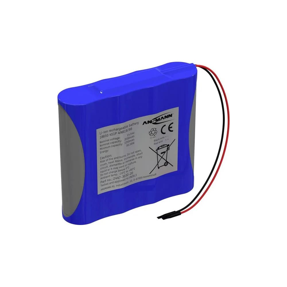 Ansmann Lithium-Ionen Akkupack 14,5 Volt / 3500 mAh / 4S1P, ideal für mobile Anwendungen