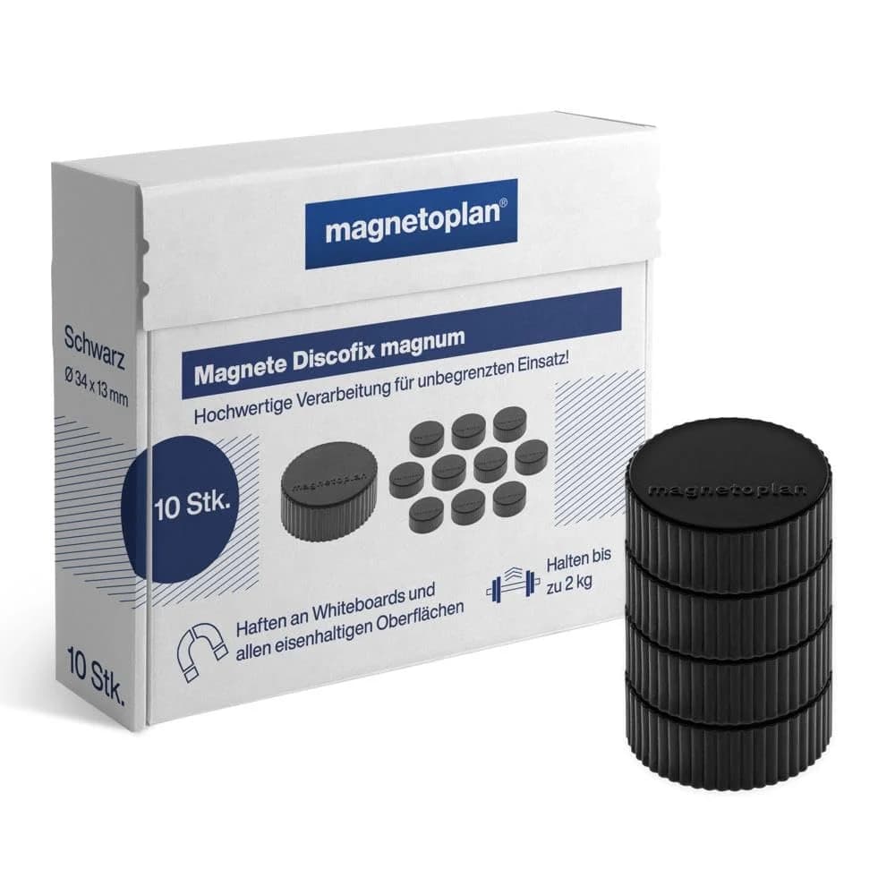 Magnetoplan Magnet Super Ø 34 mm schwarz - 16 600 12