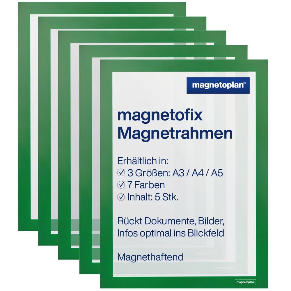 magnetoplan Magnetrahmen grün A4