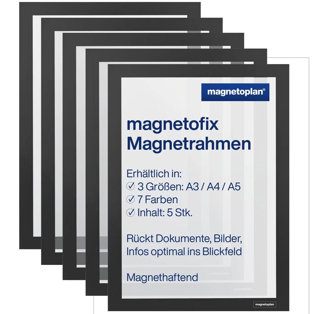 magnetoplan Magnetrahmen, schwarz, DIN A4