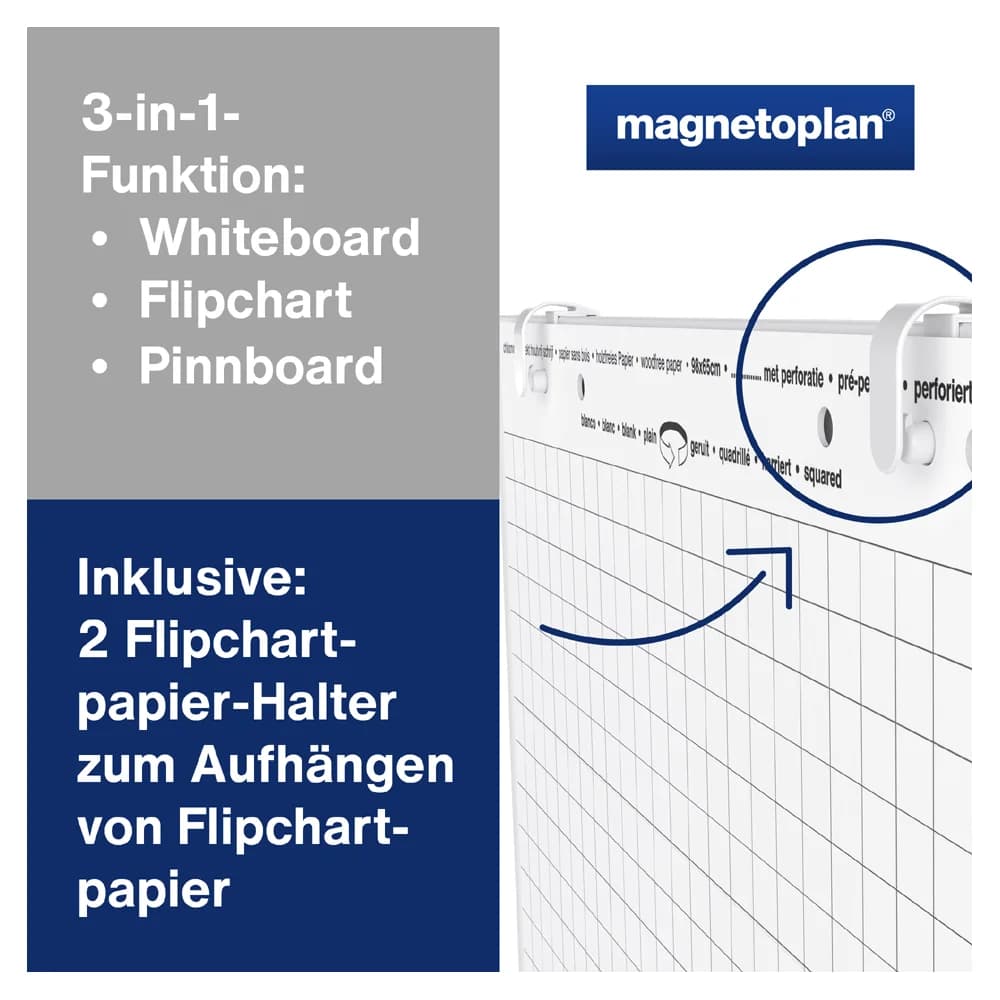 Magnetoplan Universal-Board, Filz blau, 750 x 1200 mm