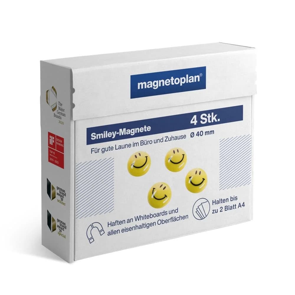 magnetoplan Smiley Magnete mittel 30mm 6St