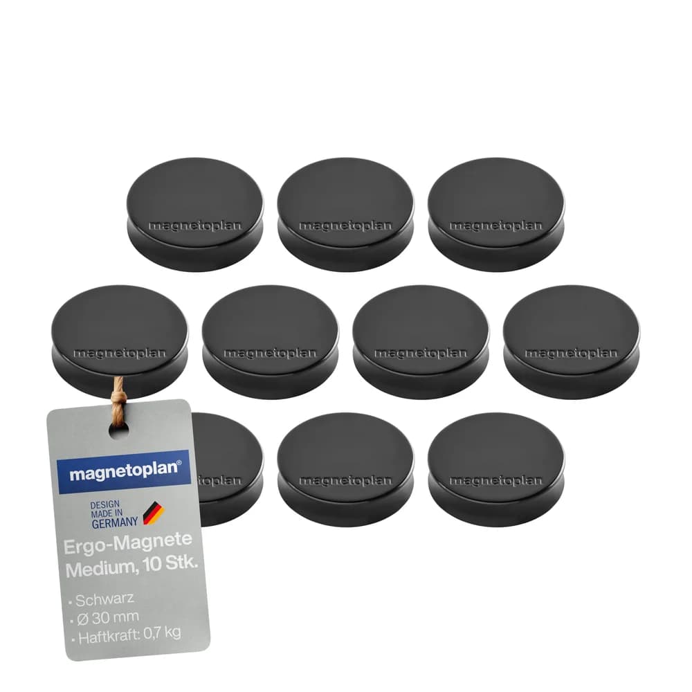 magnetoplan Ergo-Magnete "Medium", schwarz