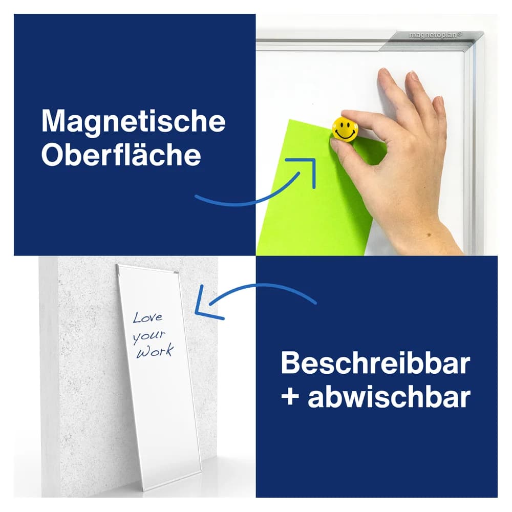 Magnetoplan Design-Thinking Whiteboard, 600 x 450 mm