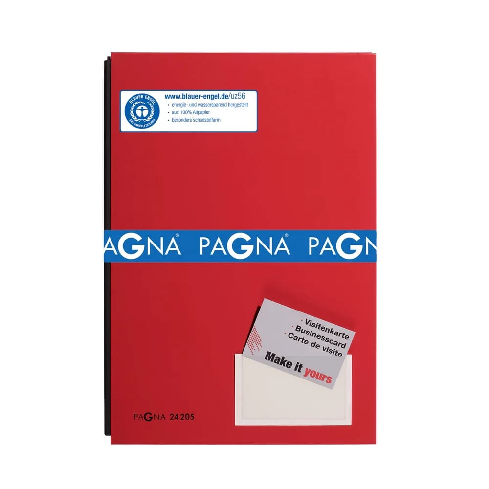Pagna Unterschriftenmappe Color (20 Fächer) rot, 24x35 cm