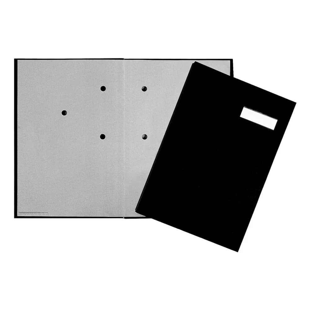 Pagna 24191-44 Sammelmappe Karton, Stoff Schwarz A4