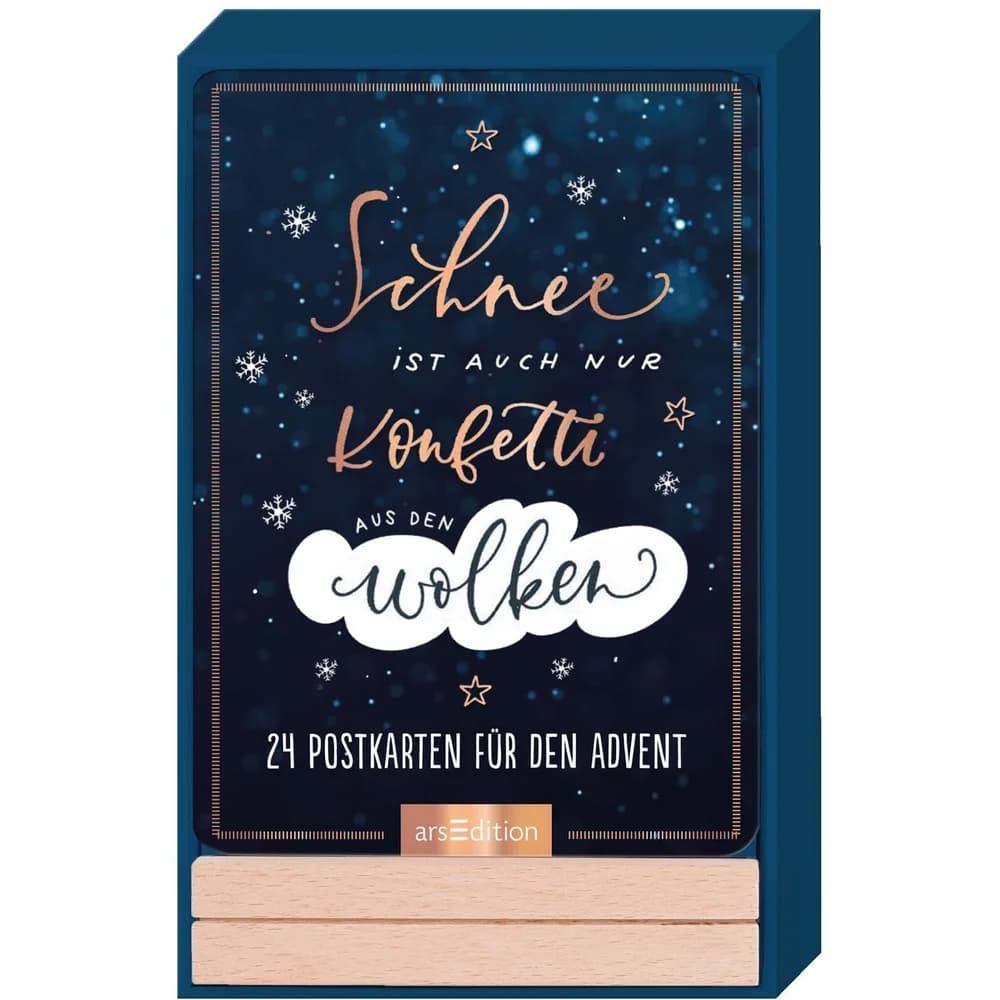 Adventskalender Schnee ist auch nur Konfetti aus den Wolken