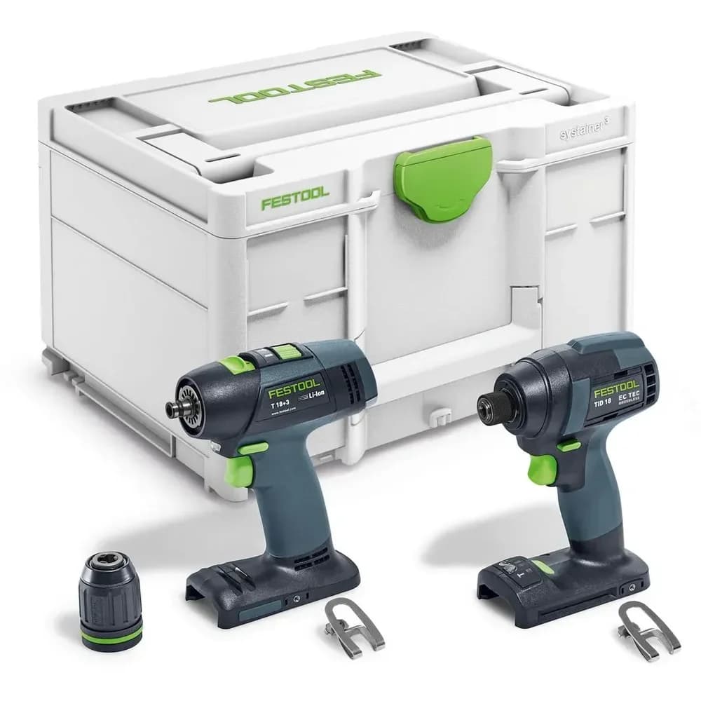 FESTOOL Schrauber- und Bohrer-Set TID 18 C 3,1-Set T18