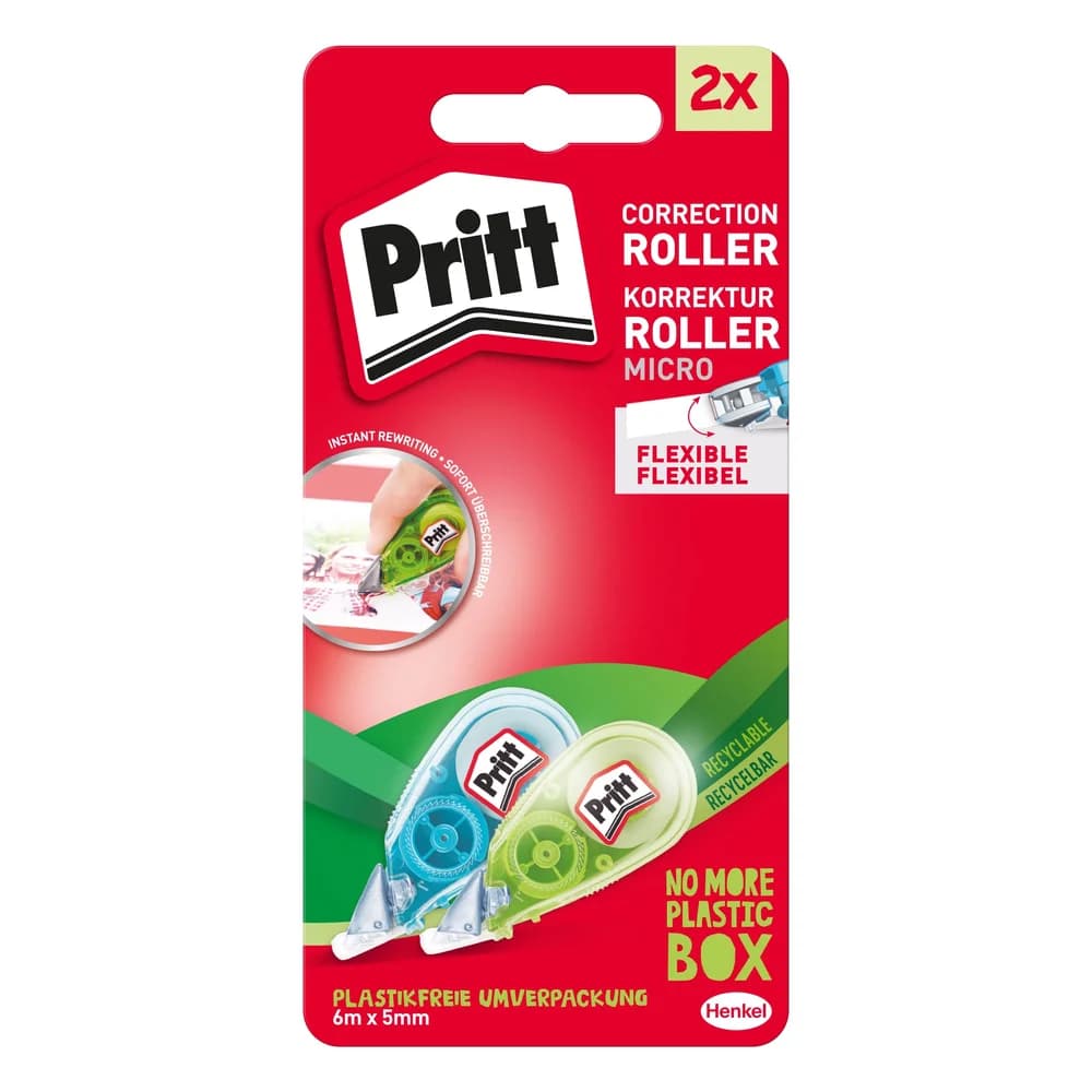 Pritt 2er-Set Einweg-Korrekturroller »Micro Roller« weiß