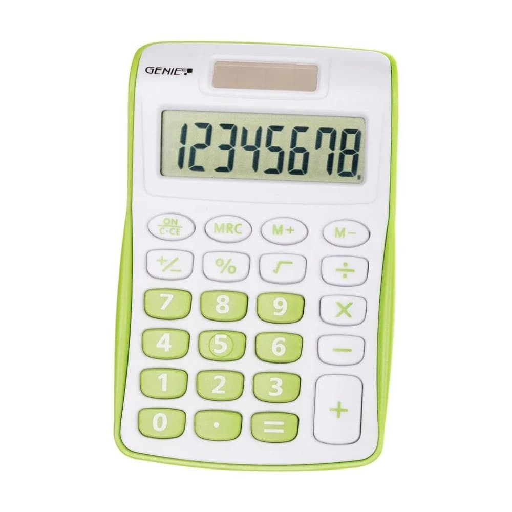 GENIE Taschenrechner 120 G weiß/grün