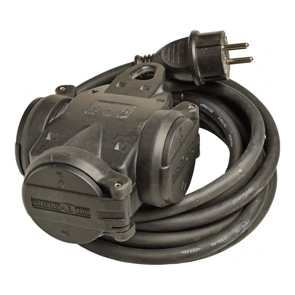 Walther Werke, Kabelrolle, 3-fach (4.50 m, 1.50 mm2)