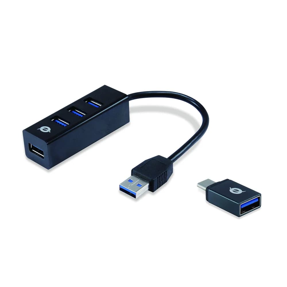 Conceptronic HUBBIES04B 4-Port-USB 3.0-Hub