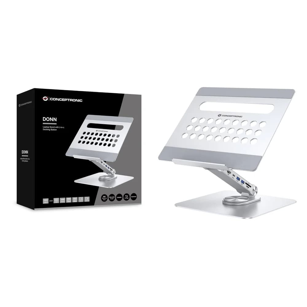 Conceptronic DONN27G Dockingstation + Notebbokständer