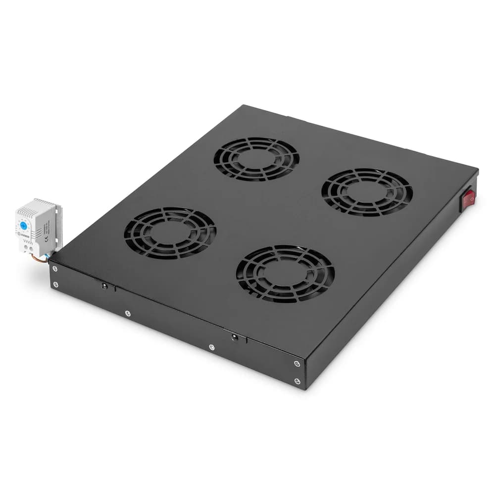 DIGITUS Lüftereinheit DN-19 FAN-4-HO-SW