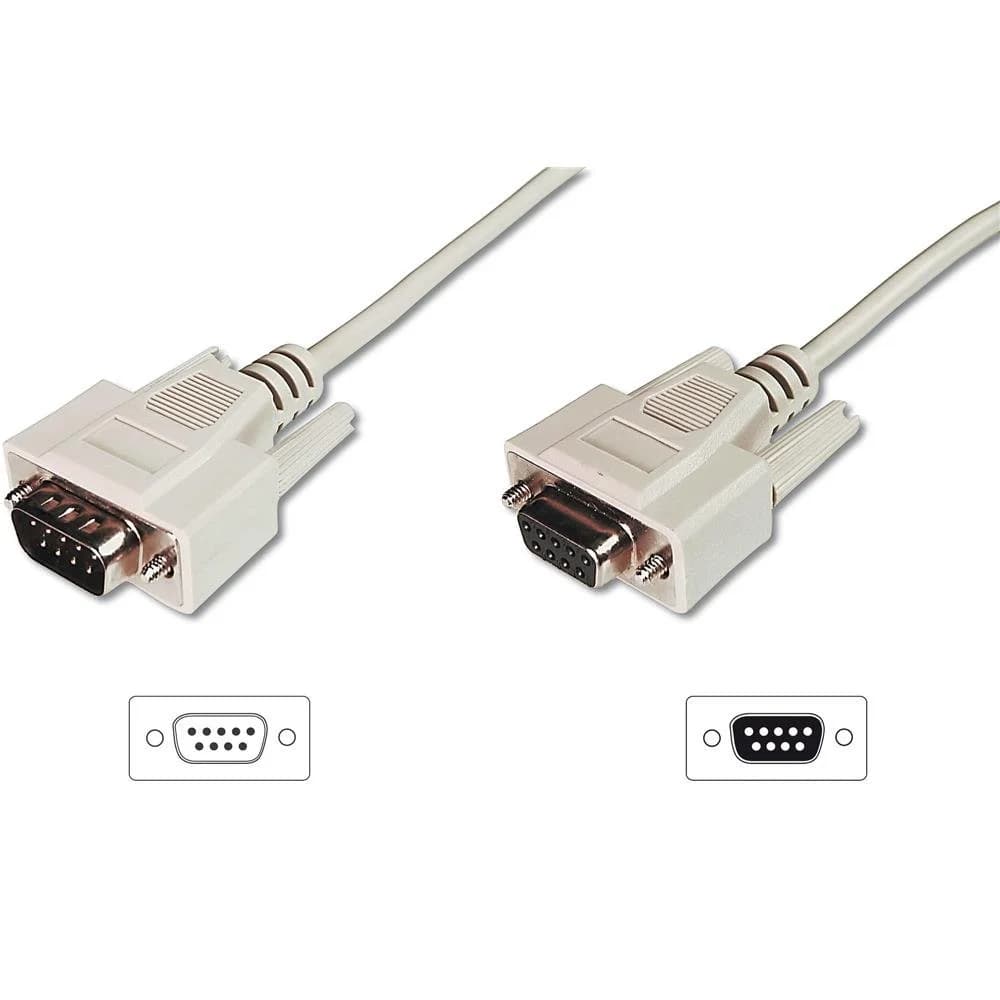 Digitus Datatransfer Verlängerungskabel, D-Sub9/St - D-Sub9/Bu