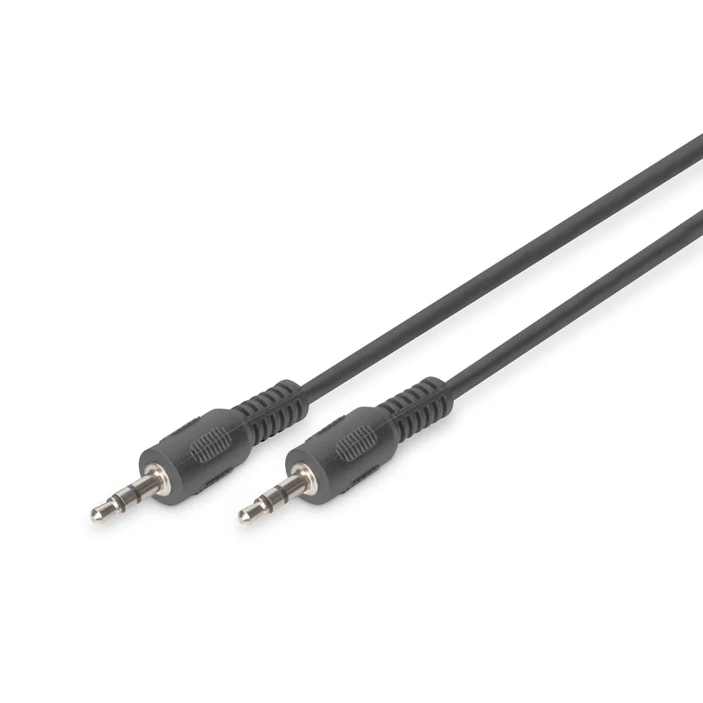 DIGITUS Audio-Anschlusskabel, Stereo, 1,5m, schwarz