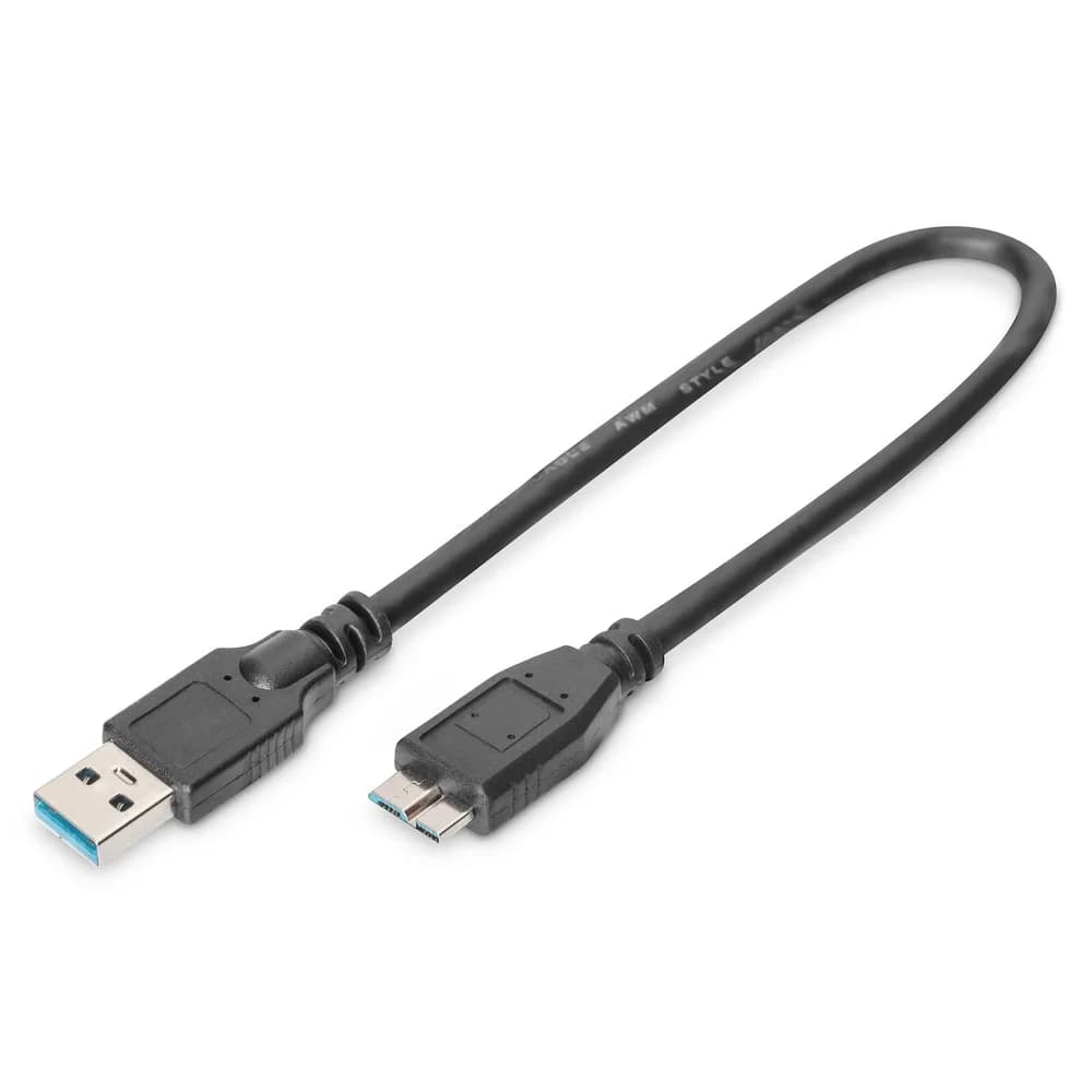 Digitus USB-A – Micro-B Anschlusskabel, 0,25m