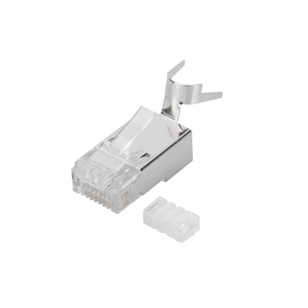 Digitus Modularstecker für Rundkabel, CAT 6A, geschirmt, Pass through Stecker