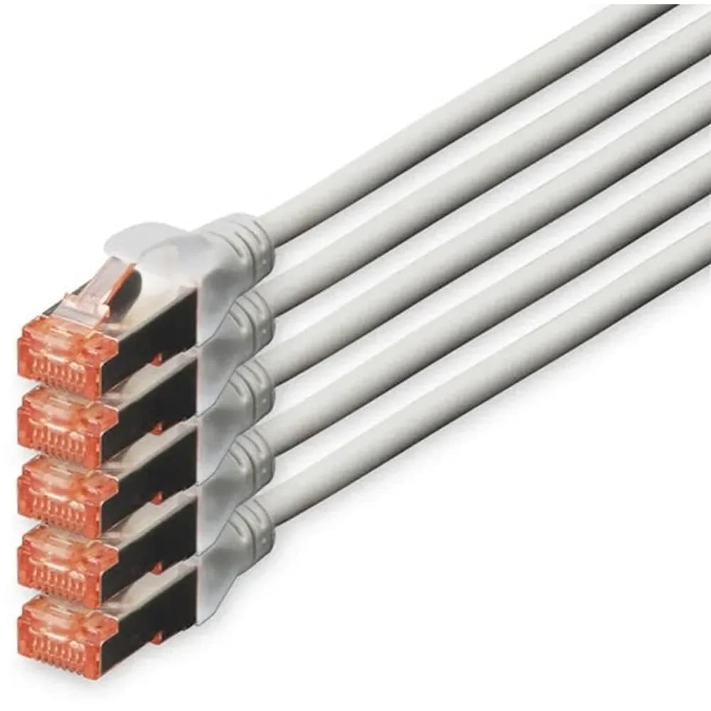 Digitus CAT 6 S/FTP Patchkabel, 5 Stück