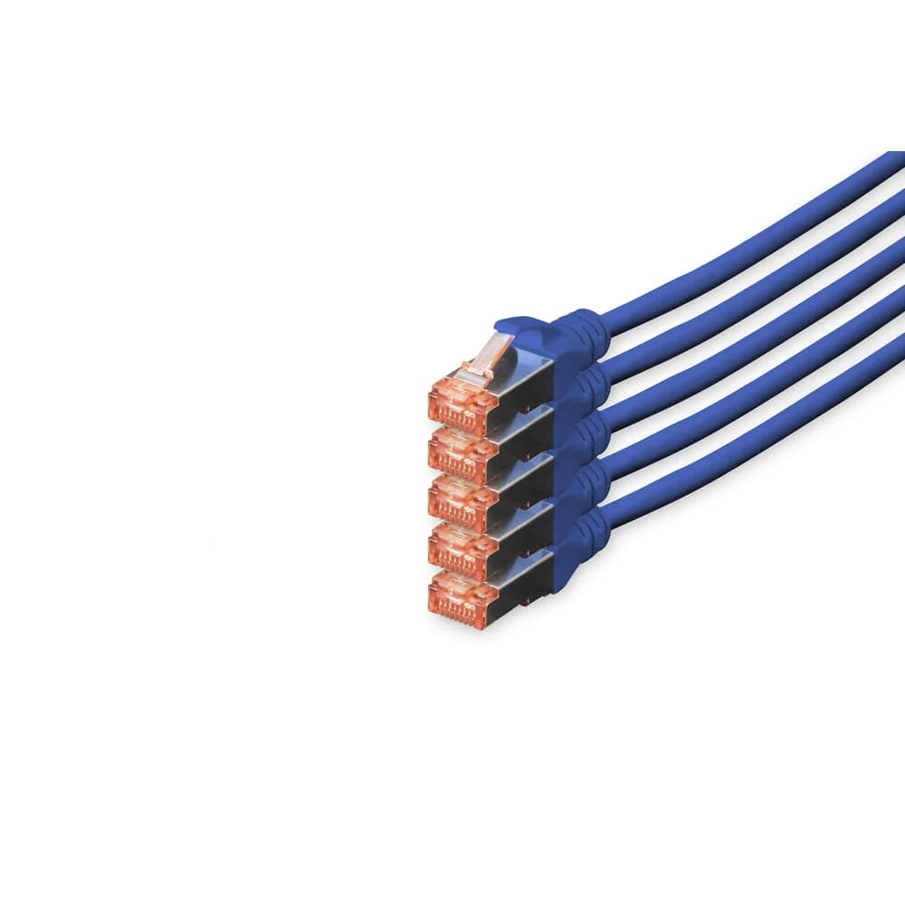 Digitus CAT 6 S/FTP Patchkabel, 5 Stück