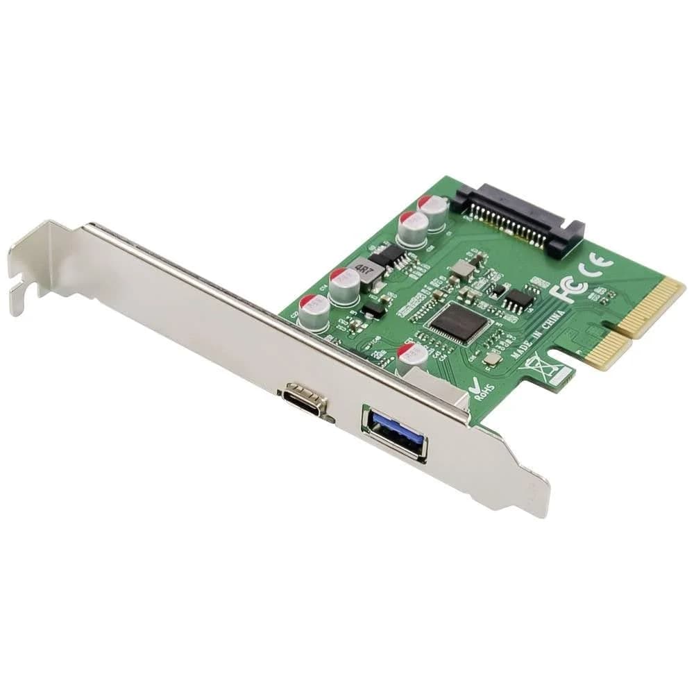 USB Type-C + USB Type-A PCIe Card