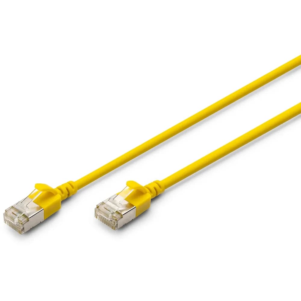 CAT 6A F-FTP Slim Patch Cord - 1m - Gelb - 1m