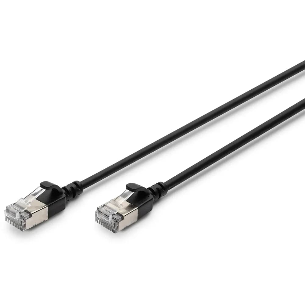 patch cable - 1.5 m - black - Schwarz - 1m