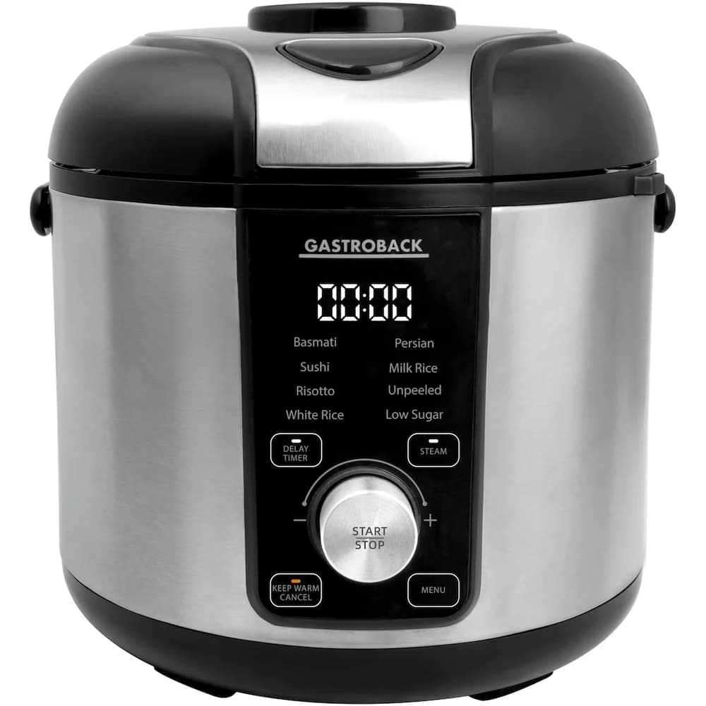 Gastroback 42519 Reiskocher RiceControl low carb & steam 3 L