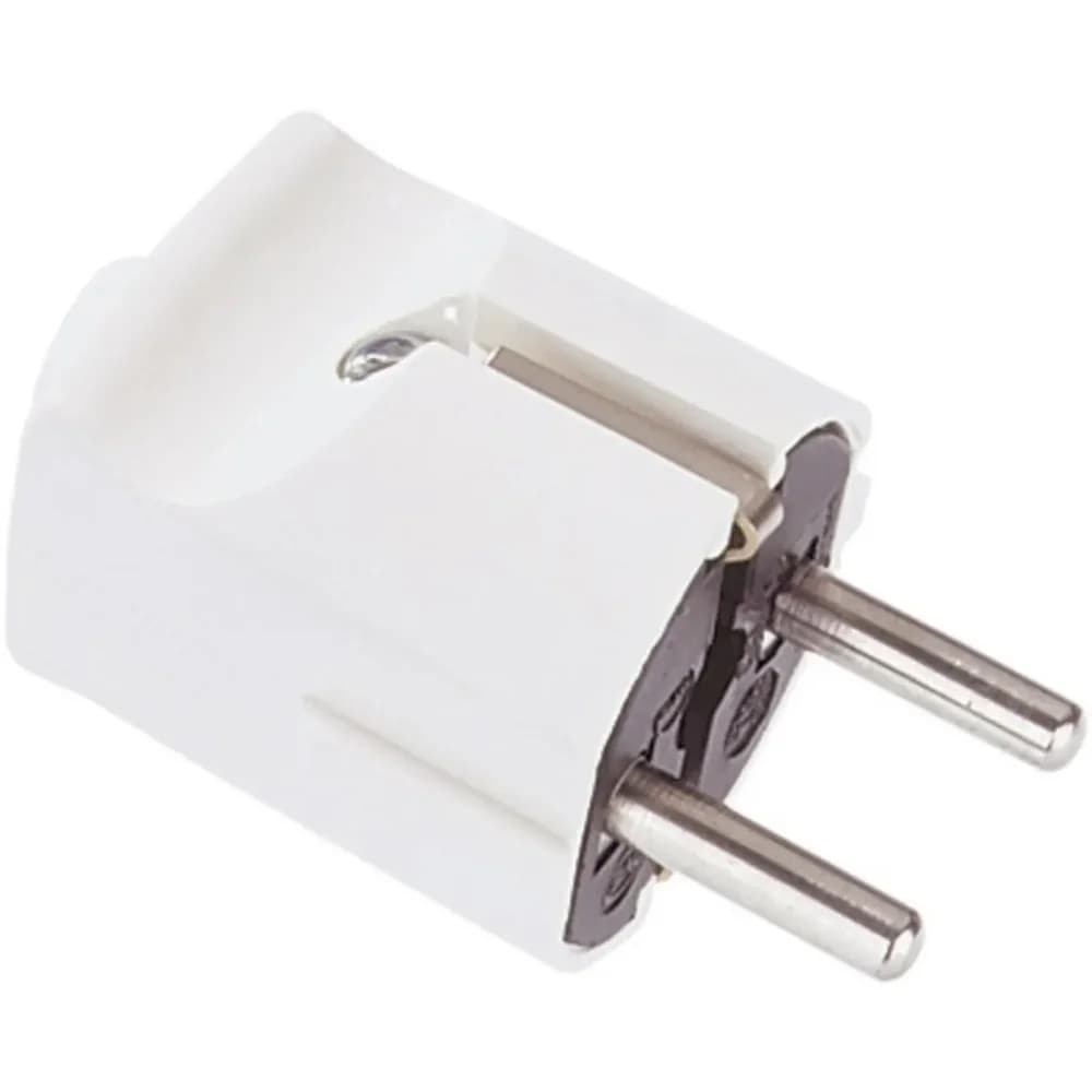 Schukostecker - weiß