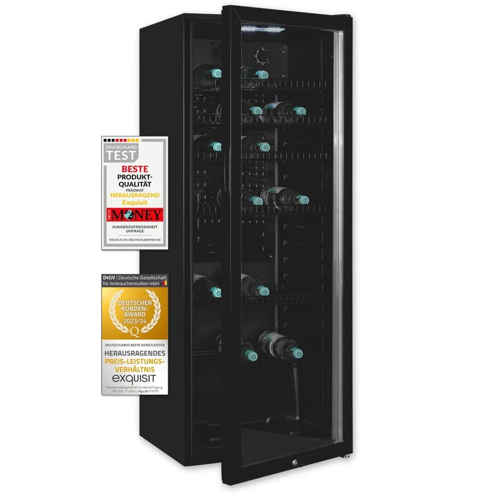exquisit Getränkekühlschrank GKS240-GT-160C schwarz