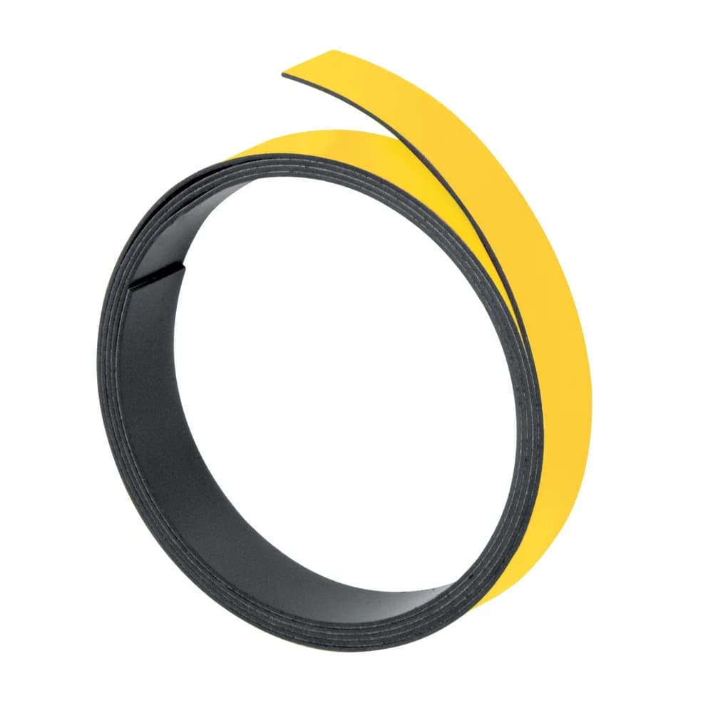 Franken M80104 Magnetband - 100 cm x 5 mm, gelb