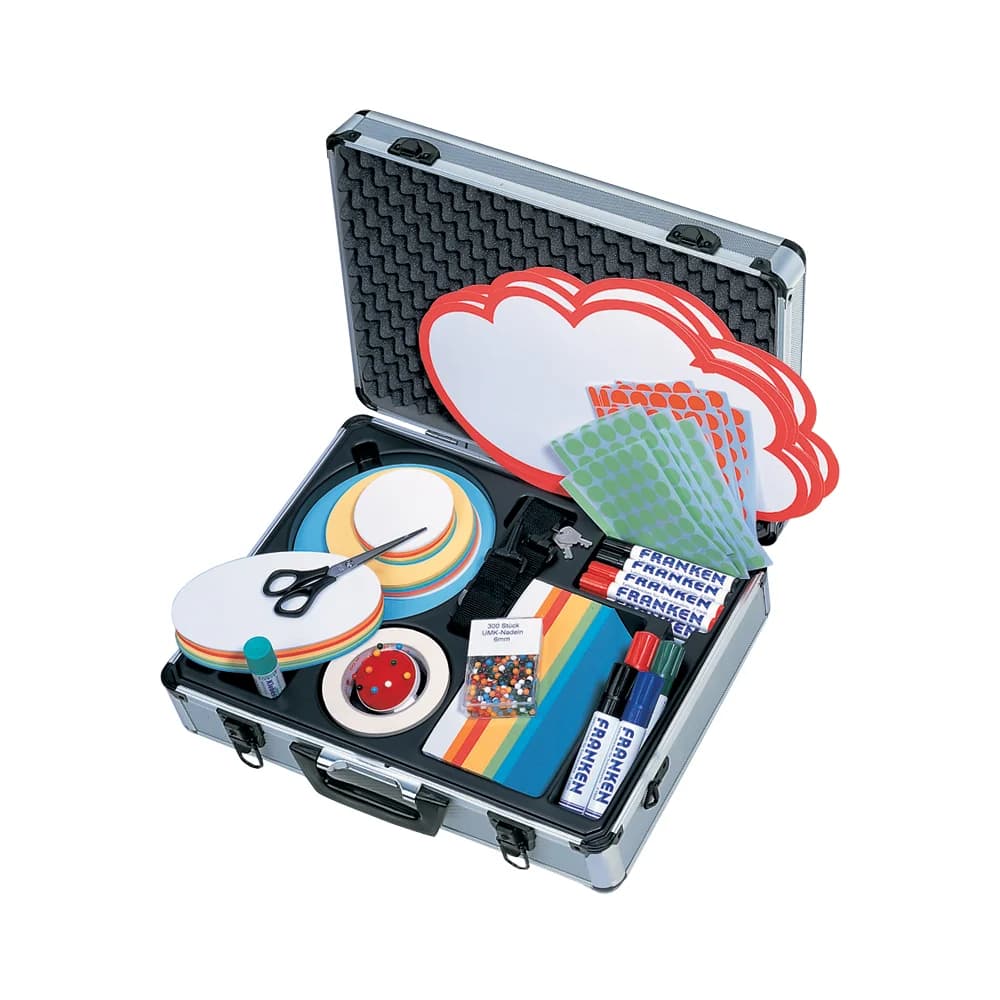 Franken Moderationskoffer UMMK 43x12x32cm Aluminium silber