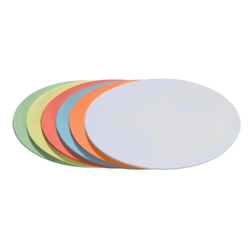 Franken Oval Moderationskarten 19 x 11 cm Papier Farbig sortiert 300 Stück