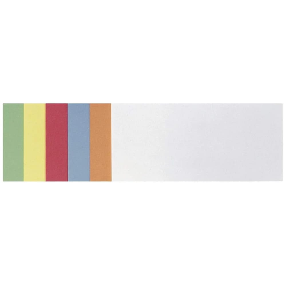 Franken Rechteck Moderationskarten 20,5 x 9,5 cm Papier Farbig sortiert 300 Stück