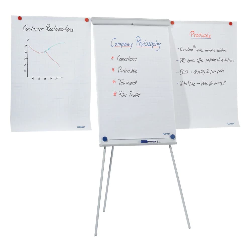 Franken Flipchart Standard X-tra Line Plus EL-FC22 105x68cm grau