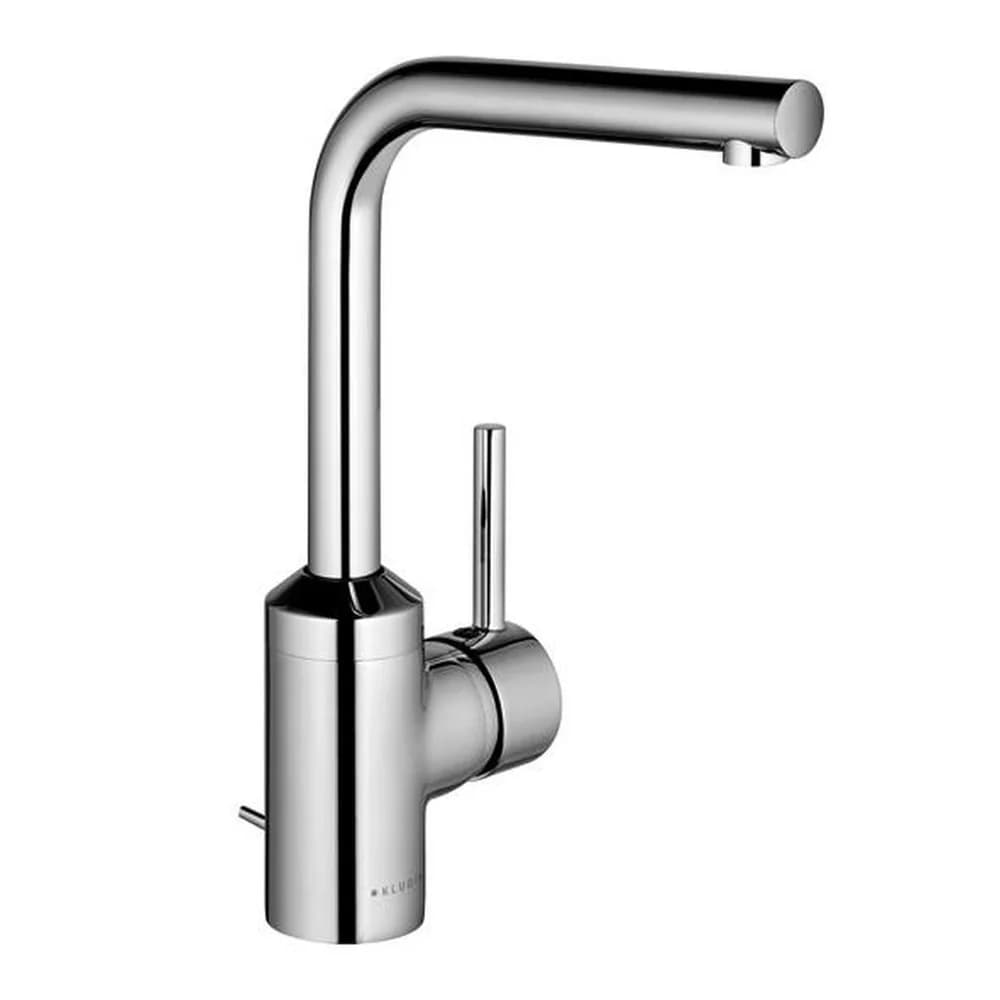 KLUDI BOZZ Waschtisch-Einhandmischer, Auslaufhöhe 235mm, schwenkbarer Auslauf, chrom, 382940576