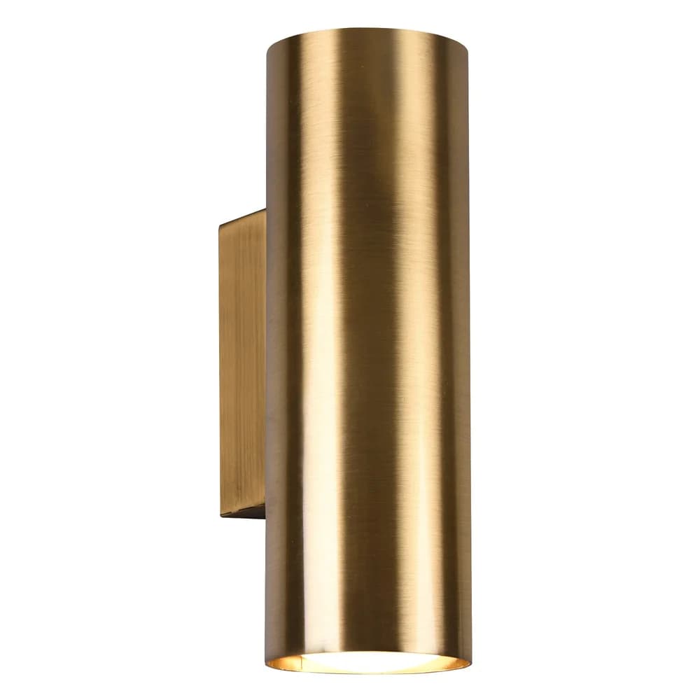 Trio 212400204 Wandleuchte MARLEY 2x35W | GU10 - Ober- und Unterbeleuchtung, Messing