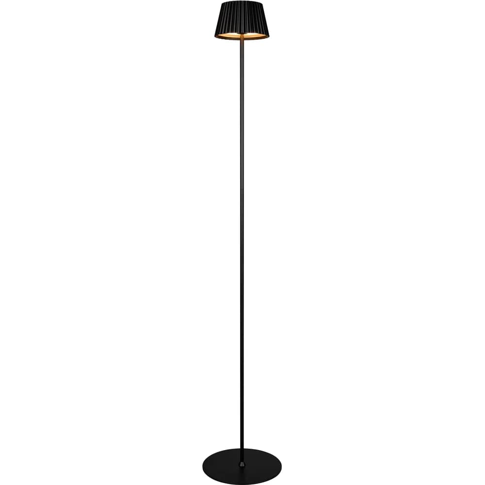 Reality Leuchten Akku LED-Stehlampe SUAREZ, H 120 cm - Schwarz - Kunststoff - dimmbar