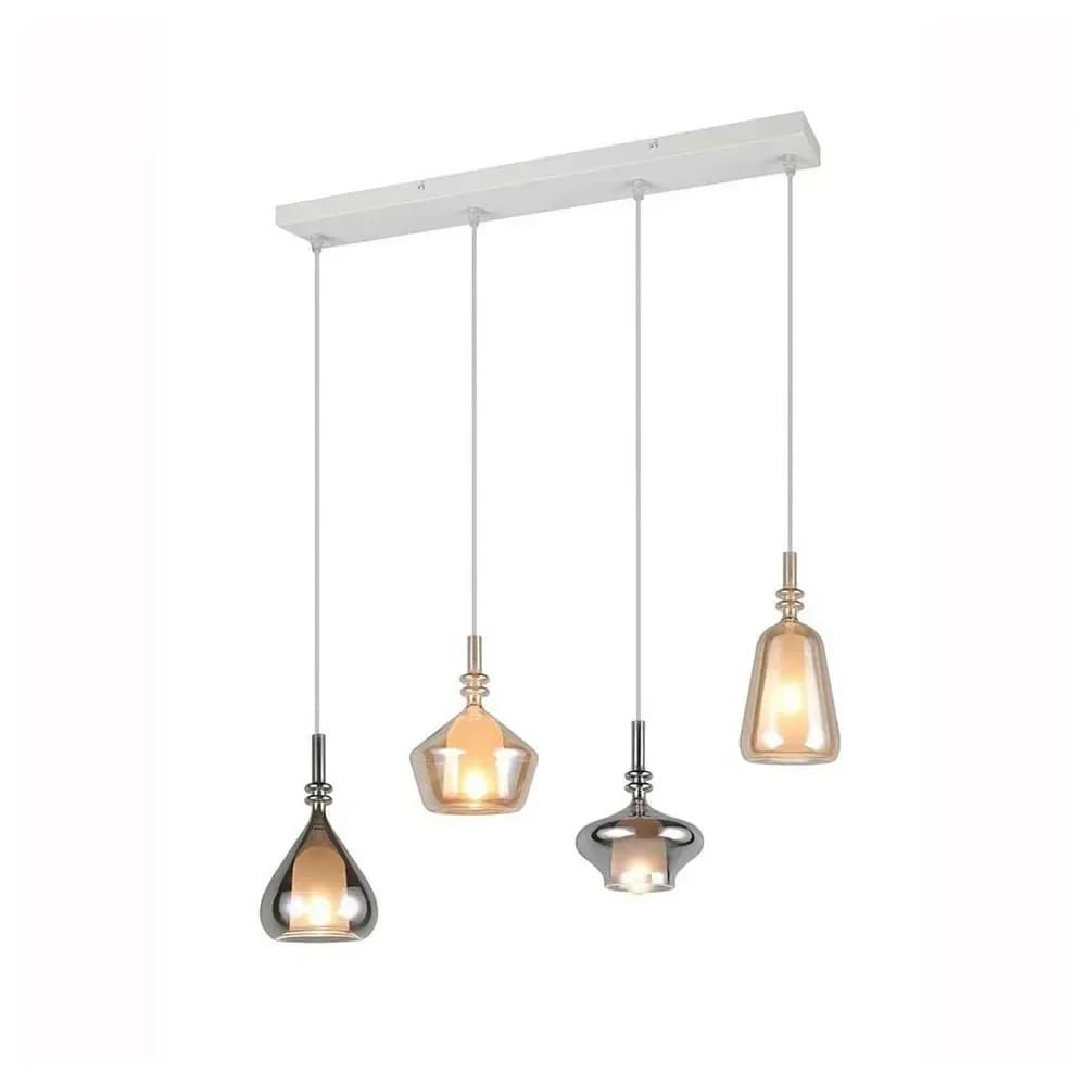 Trio Pendelleuchte , weiß , Maße (cm): B: 65 H: 200
