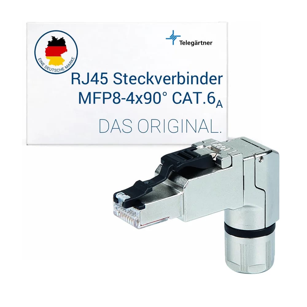 Telegärtner Stecker Cat.6A gewinkelt 100023061