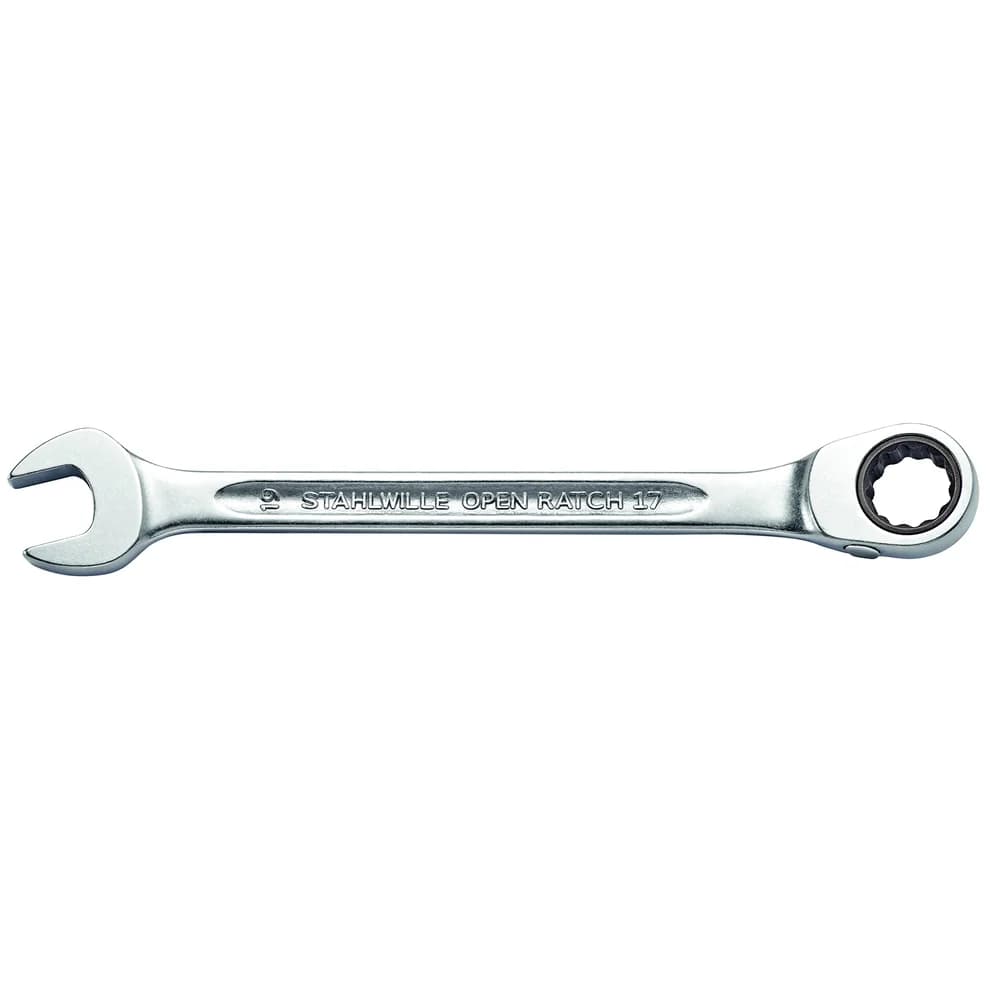 Stahlwille Ratschen-Ringmaulschlüssel OPEN-RATCH SW.16mm L.215mm