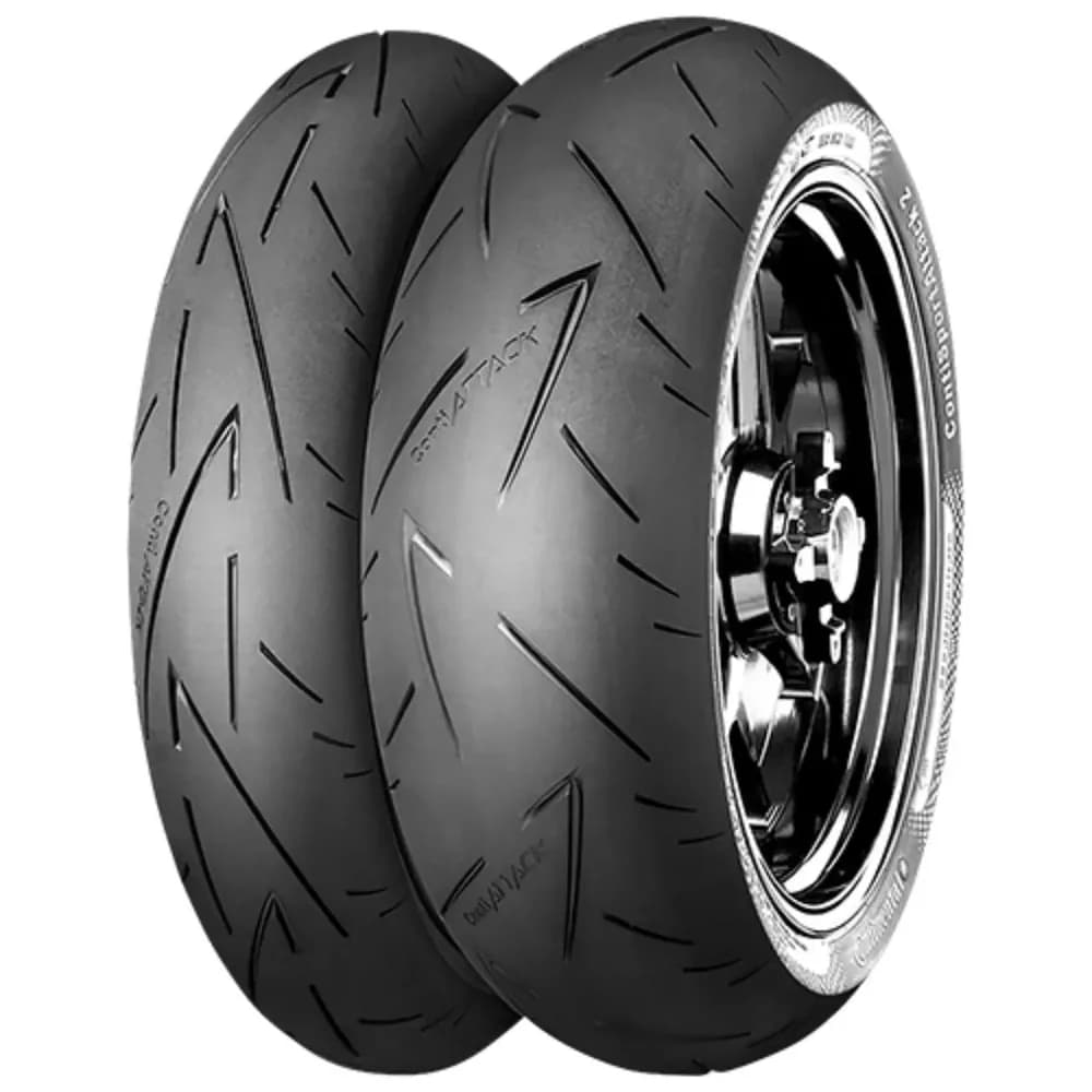 Continental Motorradreifen car-tyres ContiSportAttack 2 ( 120/70 ZR17 TL (58W) M/C, Variante K, Vorderrad )