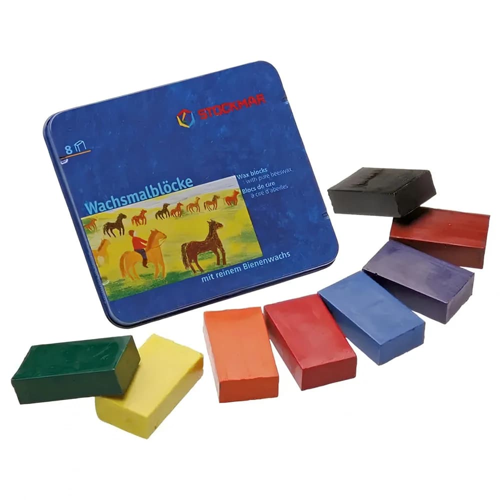 Stockmar Wachsmalstift Wachsfarbblock 8er Etui